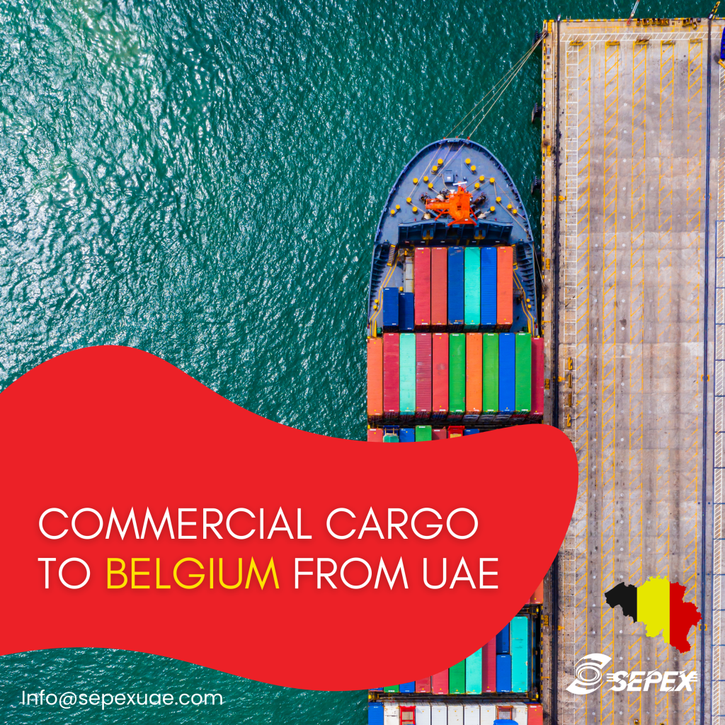 Commercial Cargo to Belgium from UAE