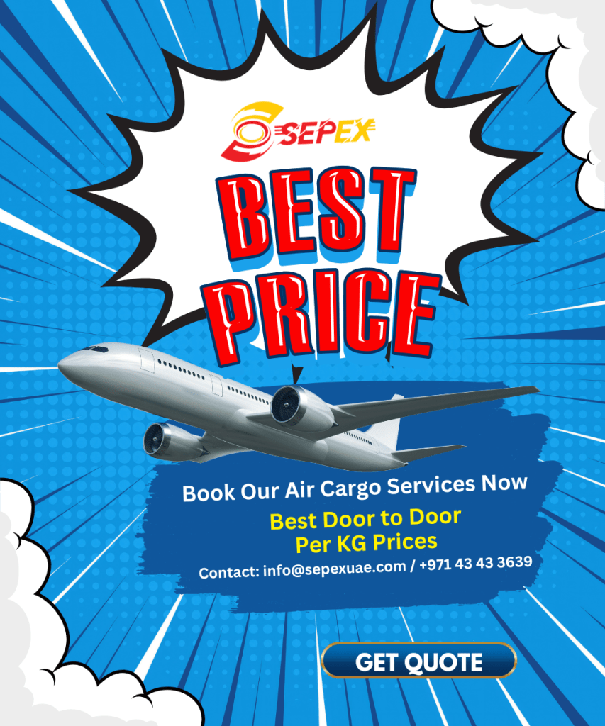 Air Cargo Per Kg Rates from Dubai