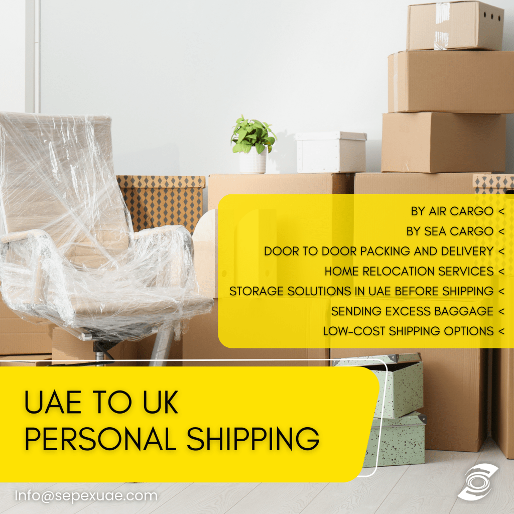 Personal Shipping to UK from UAE